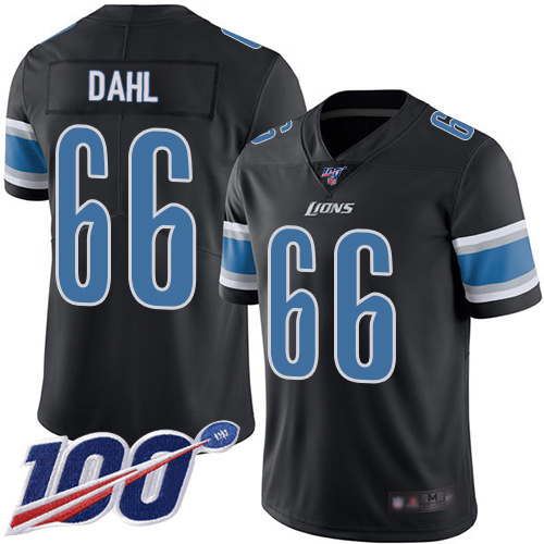 Detroit Lions Limited Black Men Joe Dahl Jersey NFL Football #66 100th Season Rush Vapor Untouchable->youth nfl jersey->Youth Jersey